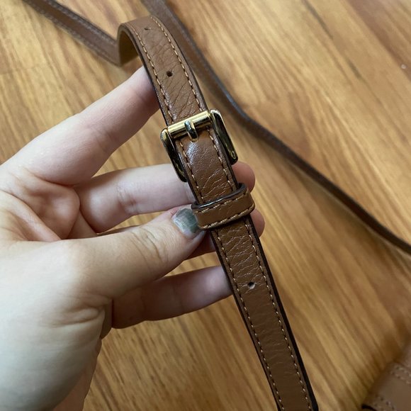 Michael Kors Small Gold Buckle Crossbody Purse - Picture 5 of 12